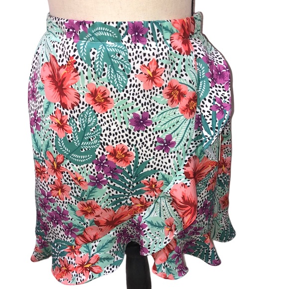 Lost and Wander flower power mini skirt NWT 0 - Picture 1 of 6